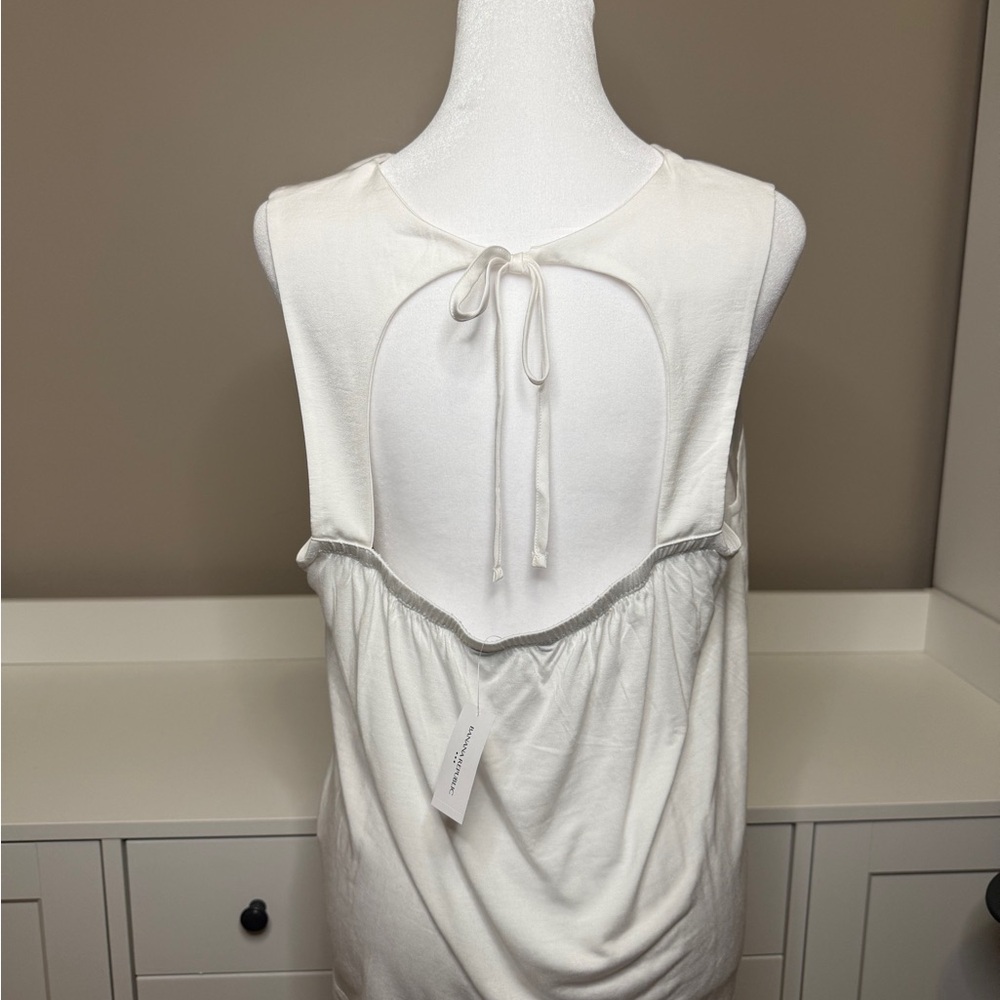 Banana Republic Back Tie Front Tank Top